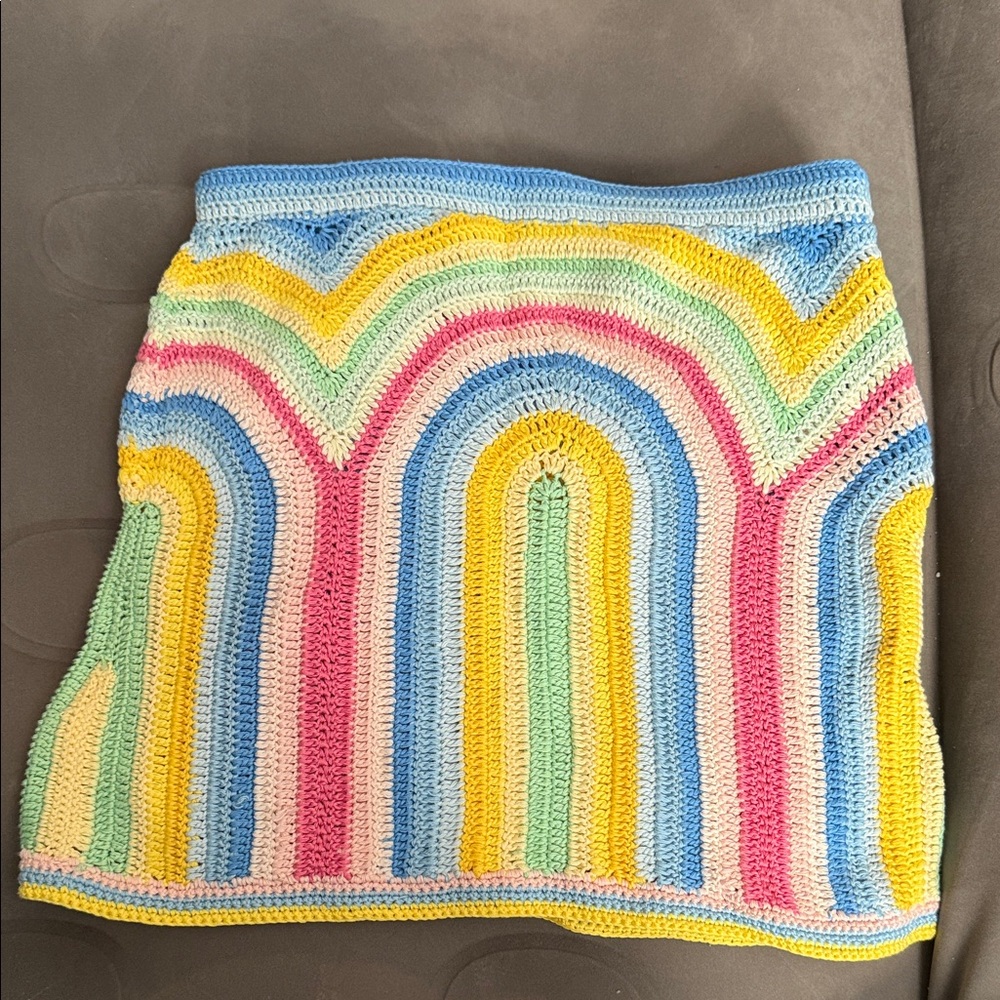 Casablanca Crochet Mini Skirt